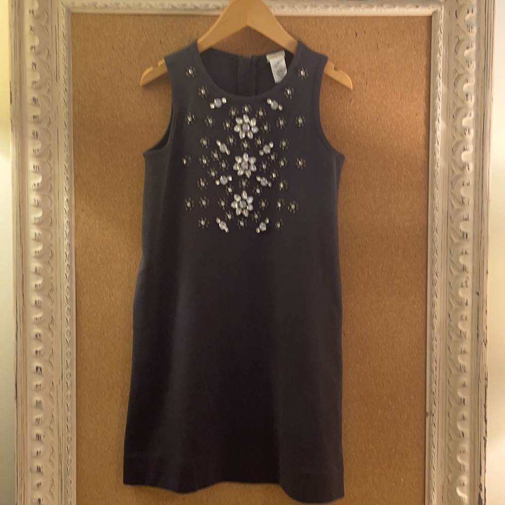 Girls j crew size 10 Charcoal gray holiday dress